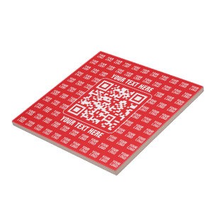 Promotional QR code (editable) with Logo Pattern Tile