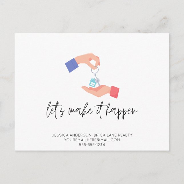 Promotional Real Estate Client Leads  Postcard (Front)