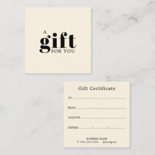 Promotional Salon Business Gift Loyalty Card