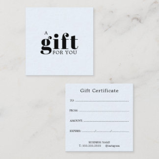 Promotional Salon Business Gift Loyalty Card