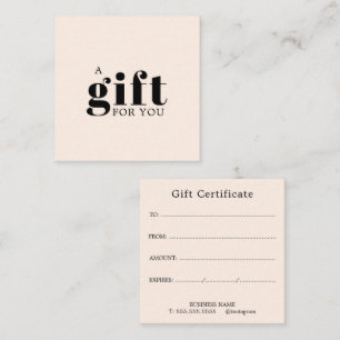 Promotional Salon Business Gift Loyalty Card