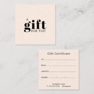 Promotional Salon Business Gift Loyalty Card