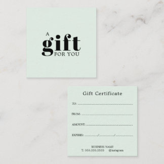 Promotional Salon Business Gift Loyalty Card