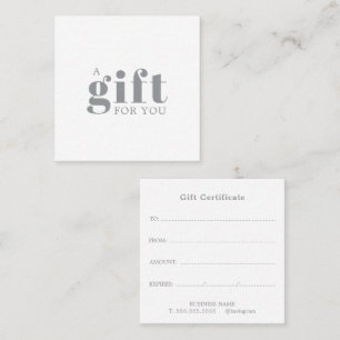 Promotional Salon Business Gift Loyalty Card