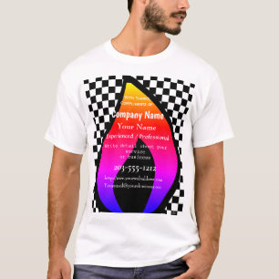 Promotional T-Shirt Checkers Flame - HAMbyWG