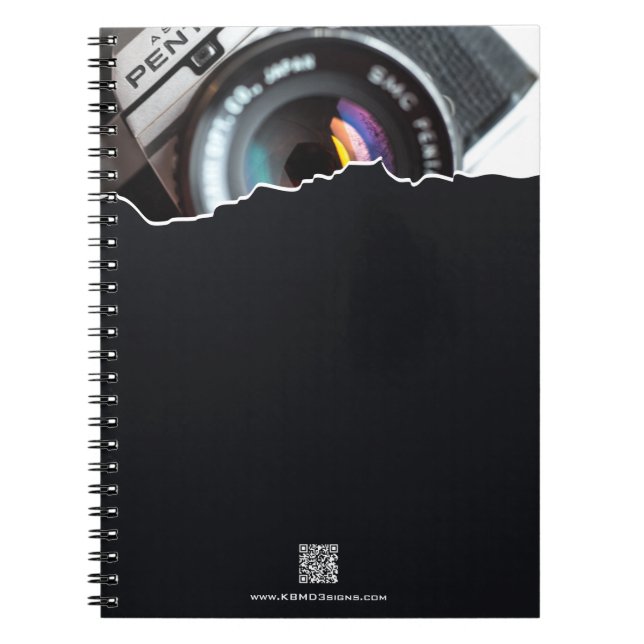  Promotional Thank you! Gift Photographer Black Notebook (Front)