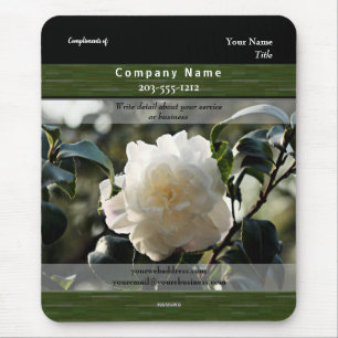 Promotional White Flower - HAMbyWG Mouse Pad