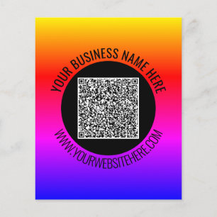 Promotional Your QR Code Flyer Example Custom Text