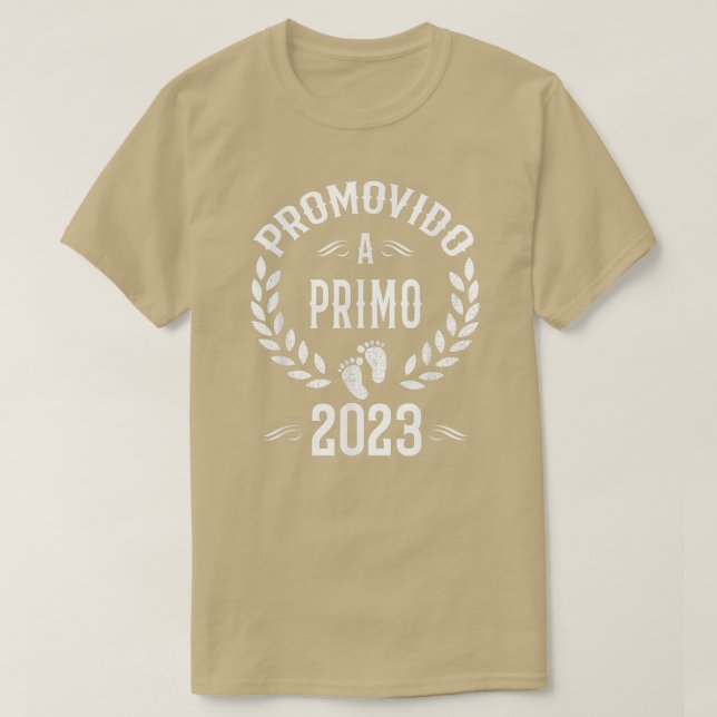 Promovido A Primo 2023 Spanish Pregnancy Announcem T-Shirt (Design Front)