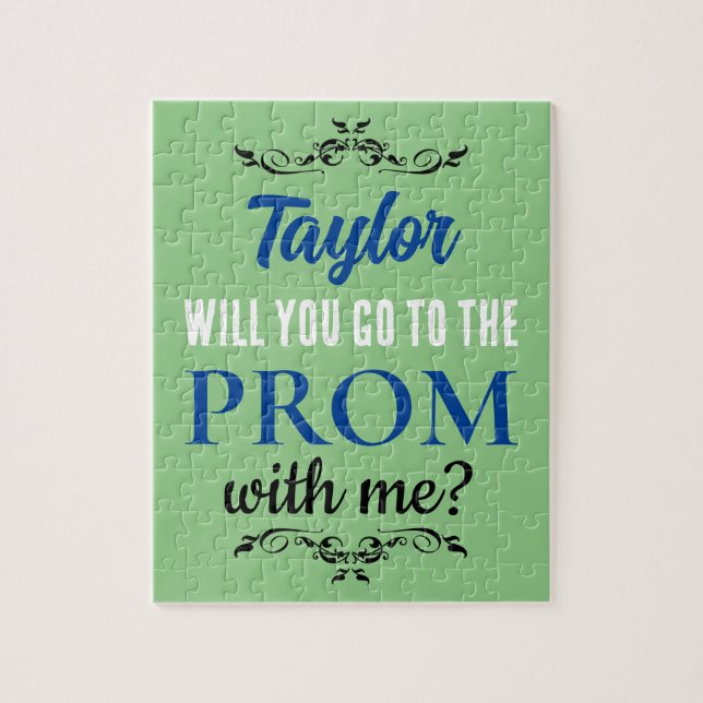 Promposal for Him Prom or Homecoming Custom Jigsaw Jigsaw Puzzle (Vertical)