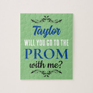 Promposal for Him Prom or Homecoming Custom Jigsaw Puzzle