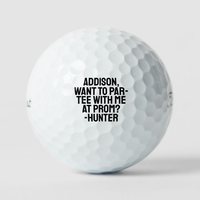 Promposal Golf Balls (Front)
