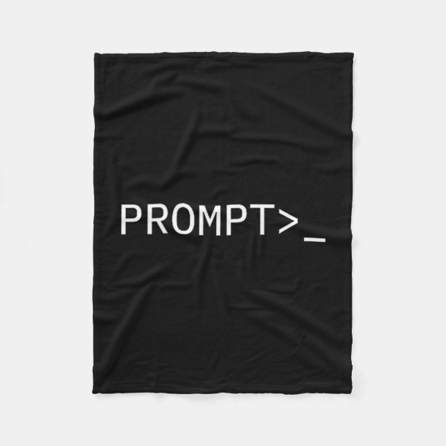 Prompt Coder Gift For Ai Prompt Engineer &amp; Hac Fleece Blanket (Front)