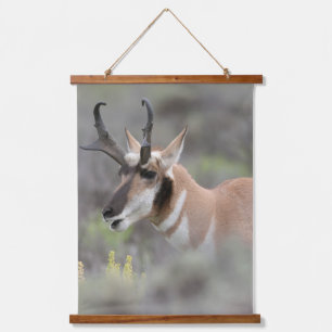 Pronghorn Antelope Buck   Grand Tetons Hanging Tapestry