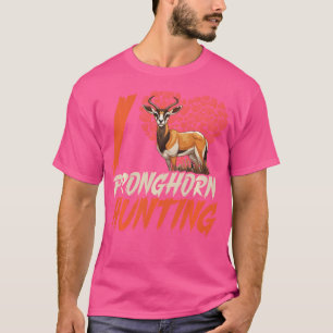 Pronghorn Hunter Animal Hunt Rifle Antelope Huntin T-Shirt