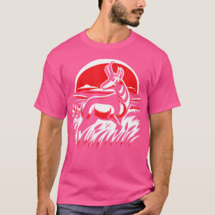 Pronghorn Hunter Animal Hunt Rifle Antelope Huntin T-Shirt