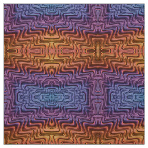 PRONOUNCED 3D! ~ Purple, Blue and Orange GORGEOUS  Fabric