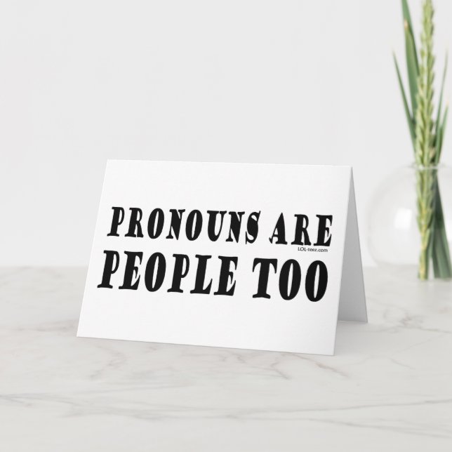 Pronouns Card (Front)
