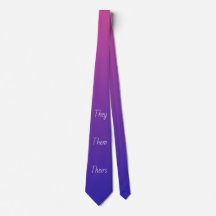 Pronouns tie (they/them/theirs edition)