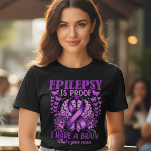 Proof I Have A Brain Epilepsy Tri-Blend Shirt
