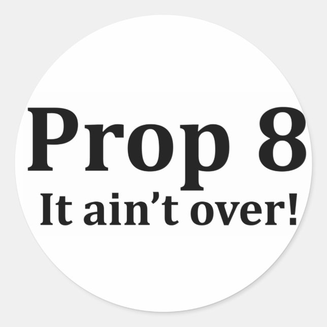 Prop 8 sticker (Front)