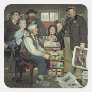 Propaganda, 1889 square sticker