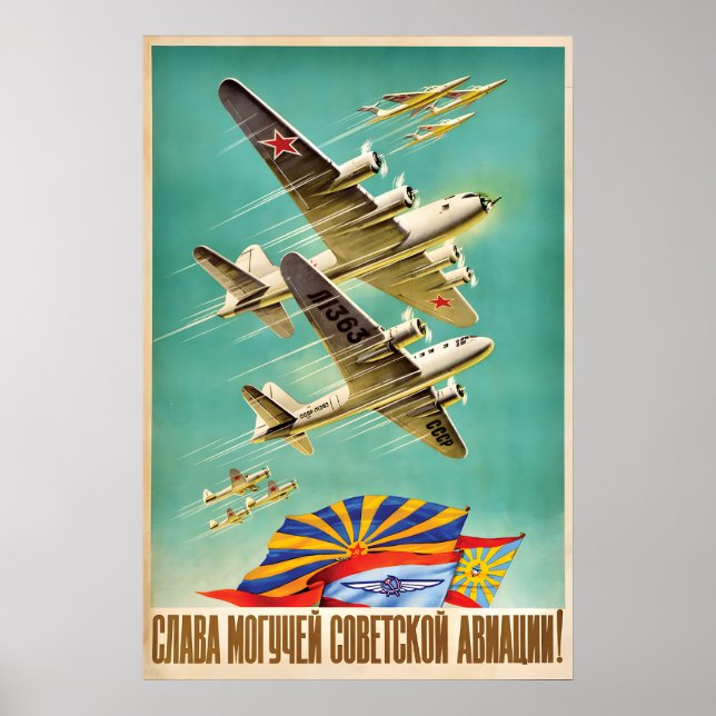 Propaganda Poster Glory to the mighty Soviet (Front)