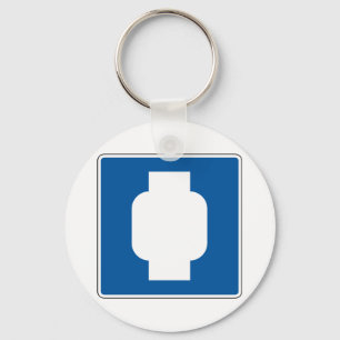 Propane Street Sign Key Ring