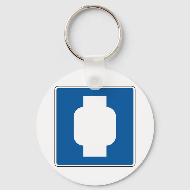 Propane Street Sign Key Ring (Front)