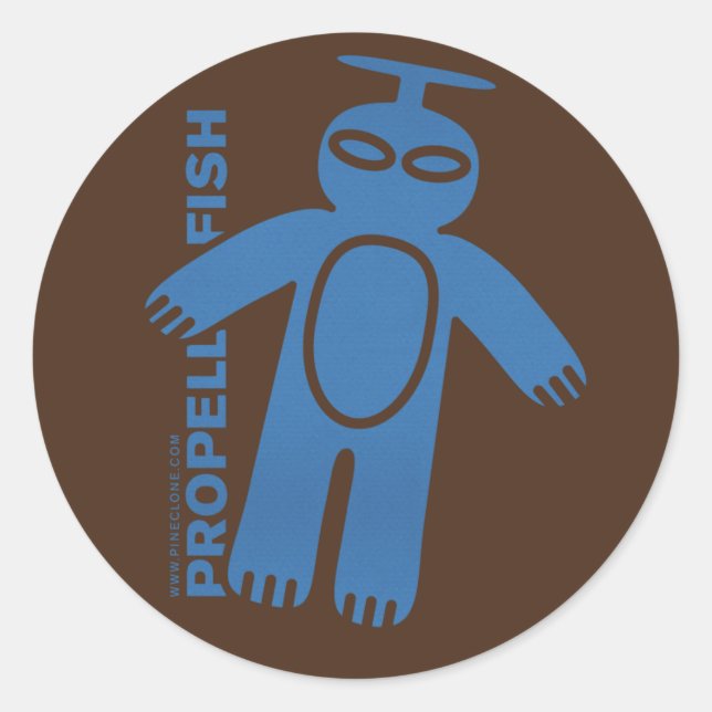 PROPELLER FISH sticker (Front)
