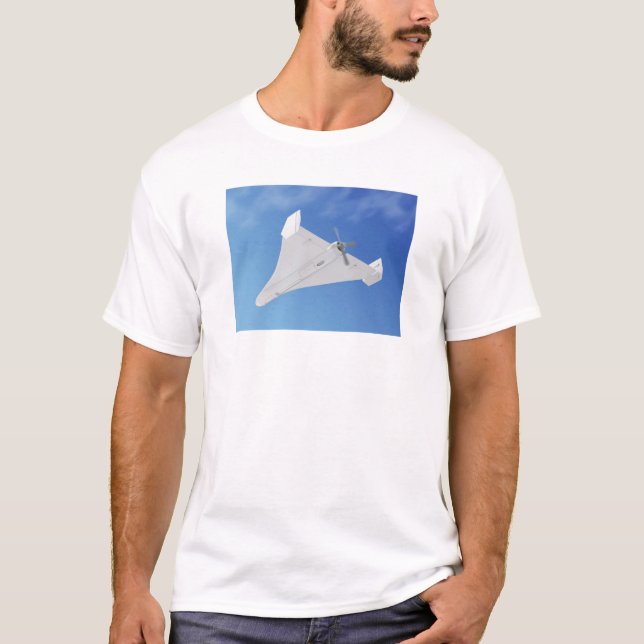 Propeller military surveillance drone T-Shirt (Front)