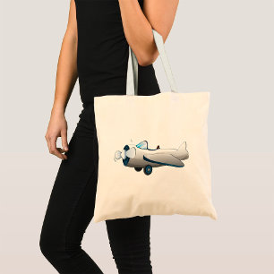 Propeller Plane Tote Bag