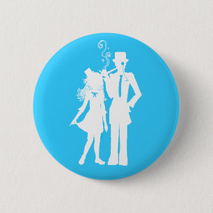 Proper Stylish Couple 6 Cm Round Badge