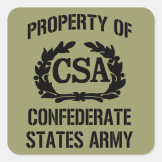 Property Confederate States Army Sticker