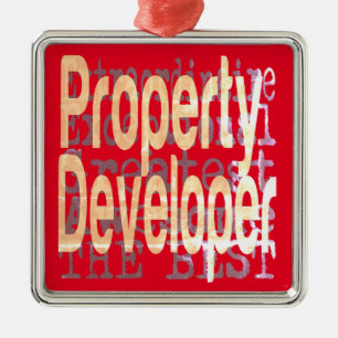 Property Developer Extraordinaire Metal Tree Decoration