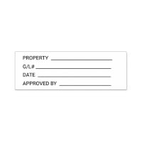 Property General Ledger Sign Date Approval