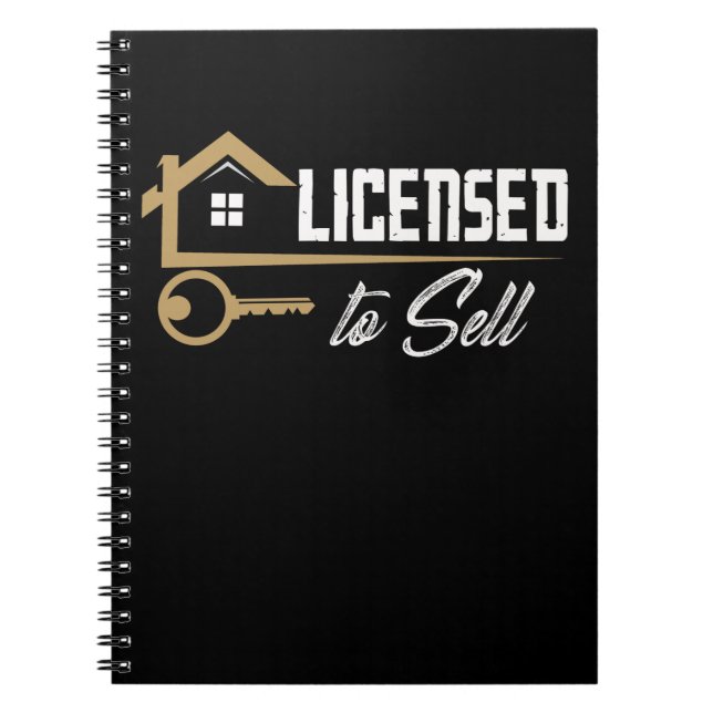 Property House Broker Proud Real Estate Agent Notebook (Front)