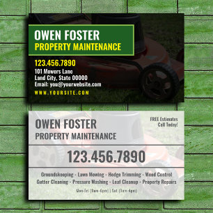 Property Maintenance Company Contact Card