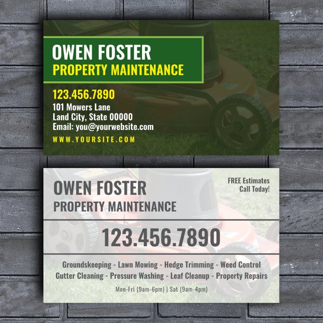 Property Maintenance Company Contact Card (Creator Uploaded)