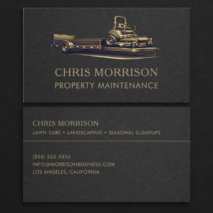 Property Maintenance Mower Business Card