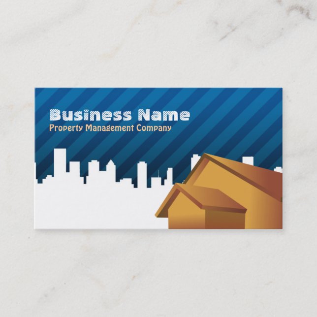 Property Management Company Business Cards (Front)