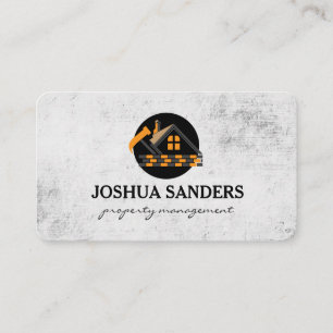 Property Management   Home Renovations Business Card