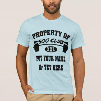 Property Of 500 Club XXL Mans Bella Canvas T T-Shirt