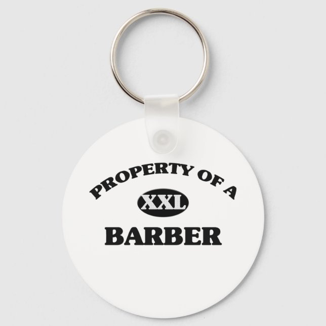 Property of a BARBER Key Ring (Front)