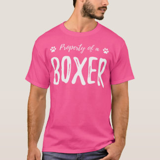Property Of A Boxer Funny Dog Lovers Gif T-Shirt