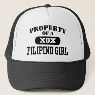 Property of a Filipino Girl Trucker Hat