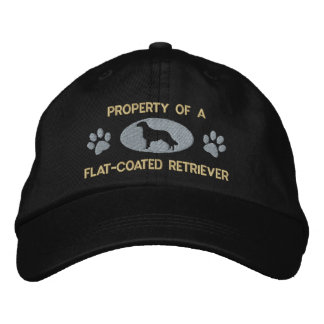 Property of a Flat-Coated Retriever Embroidered Hat