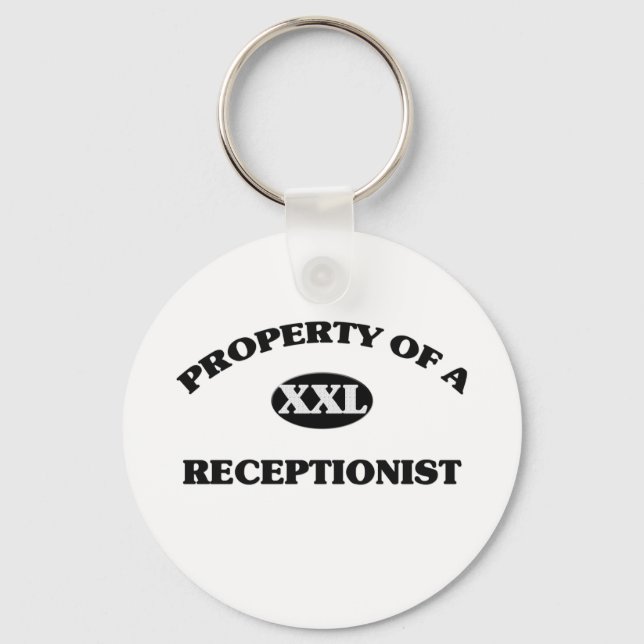 Property of a RECEPTIONIST Key Ring (Front)