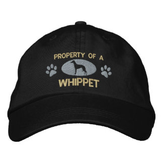 Property of a Whippet Embroidered Hat