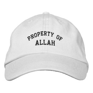 Property of Allah Modern Muslim Islamic Embroidered Hat